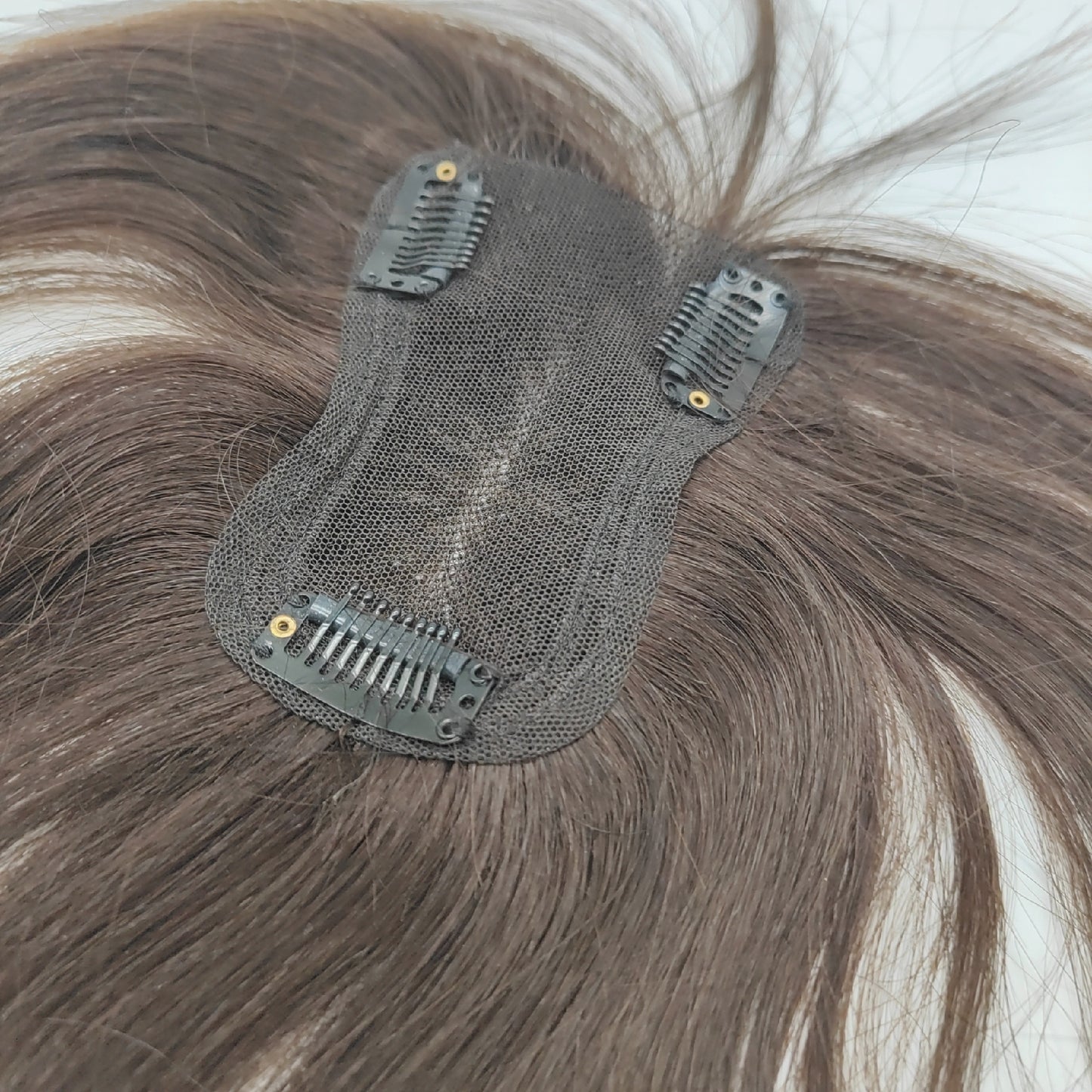 Handgenähte Haarteile Damen Echthaar Pony Frisuren Haarglatt Styling Trends