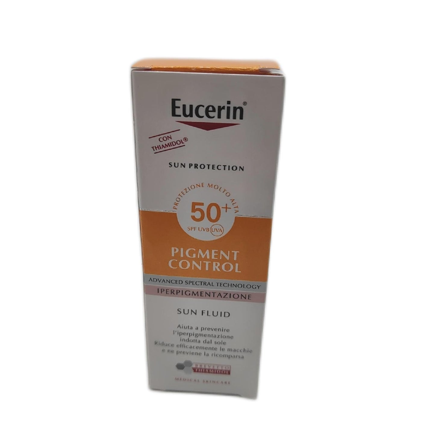 Eucerin Sonnenschutzfluid Gesichtspflege Pigment Control LSF 50 Plus hohe Wirkung