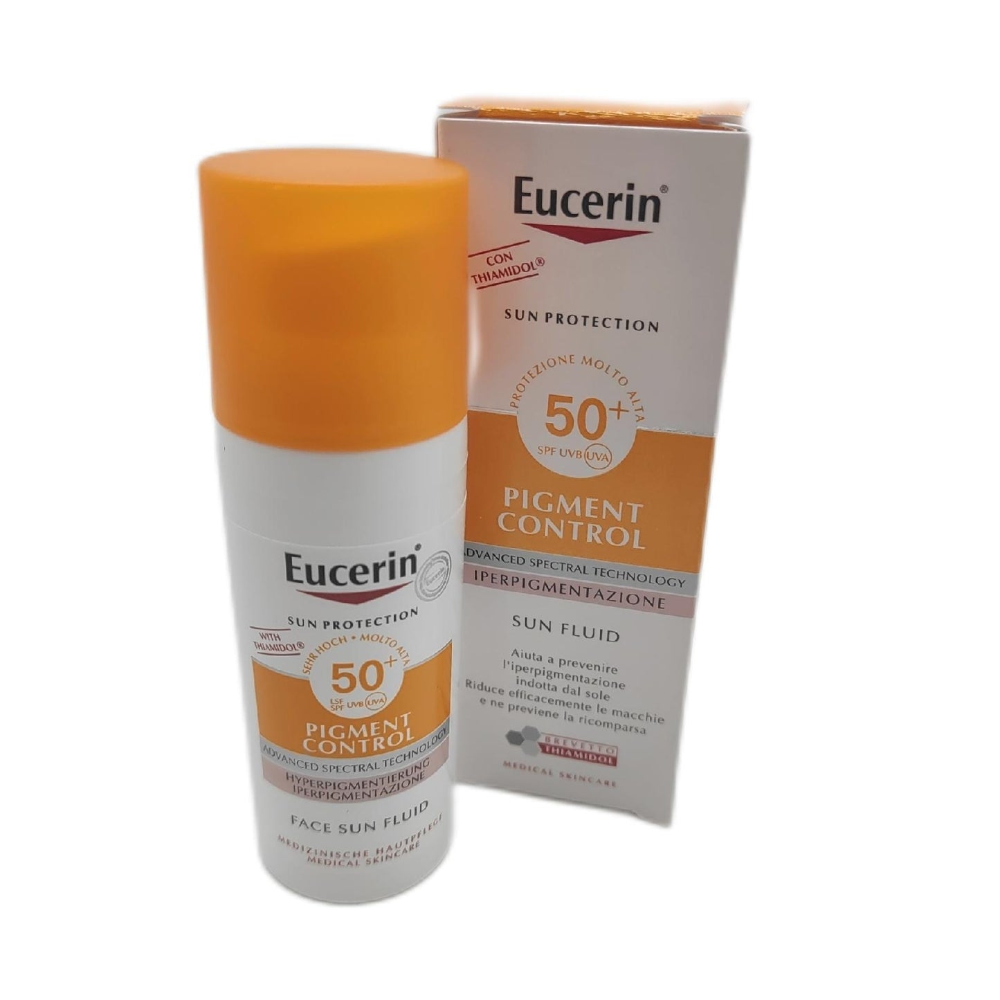 Eucerin Sonnenschutzfluid Gesichtspflege Pigment Control LSF 50 Plus hohe Wirkung