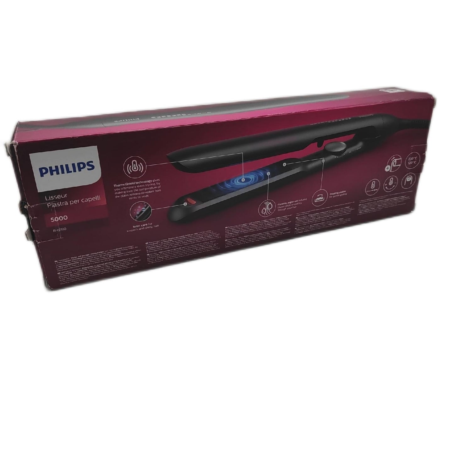Philips Haarglätter Styling Geräte 5000er Serie ThermoShield Technologie Schwarz leistungsst