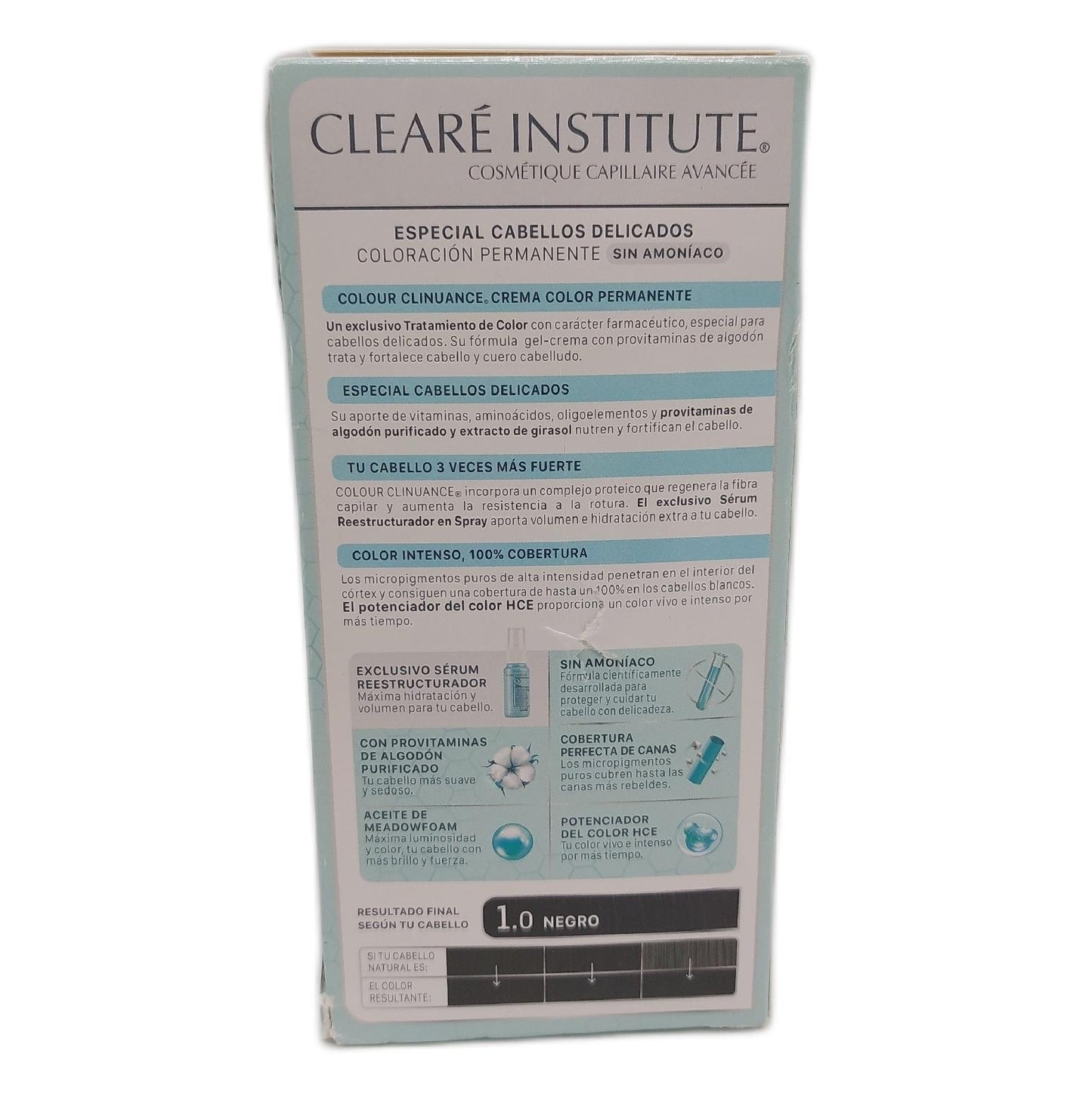 Colour Clinuance Haarfarbe Haarpflege 1 0 Schwarz dauerhaft intensive Farbkraft für empfind