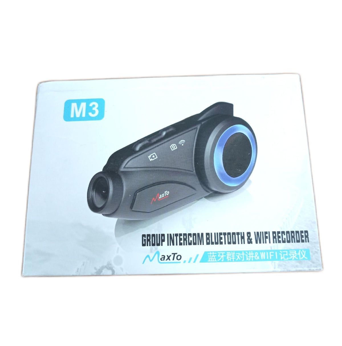 MAXTO M3 Motorrad Bluetooth Intercom Interkom Headset Kommunikationssystem Kit Kamera