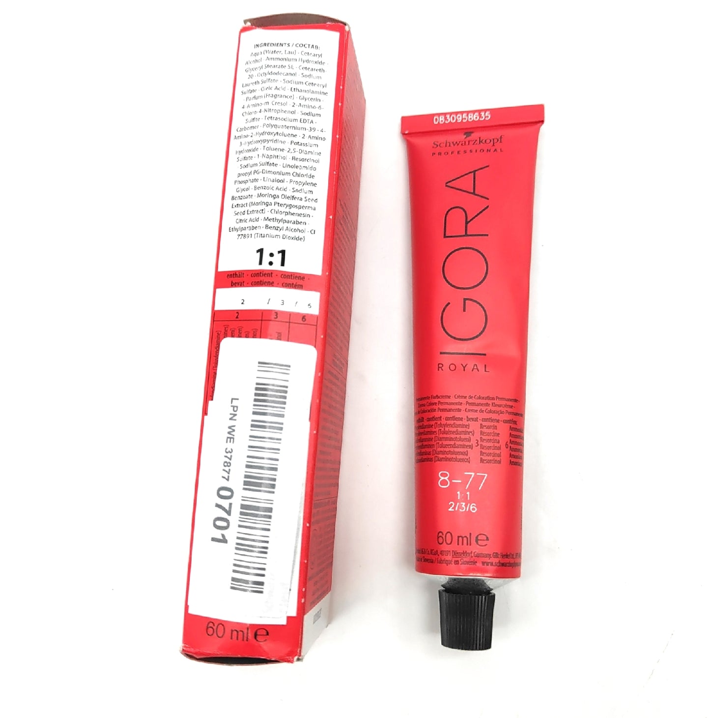 Schwarzkopf Color Creme Haarpflege 8 77 Permanente Lang anhaltend intensive Farbe Pflege