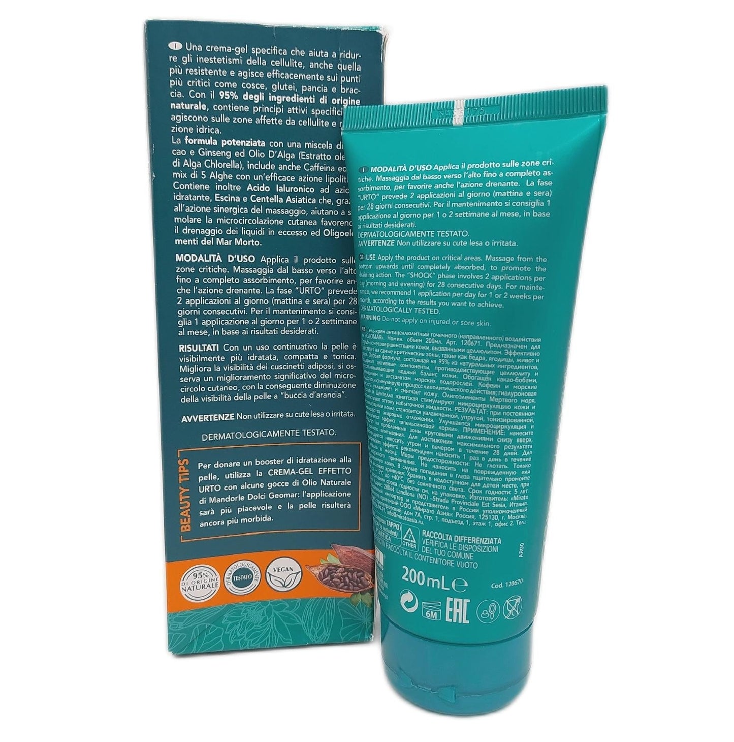GEOMAR Gel Creme Gesichtspflege Hautpflege Shock Effect Straffende Wirkung gegen Hautunrein