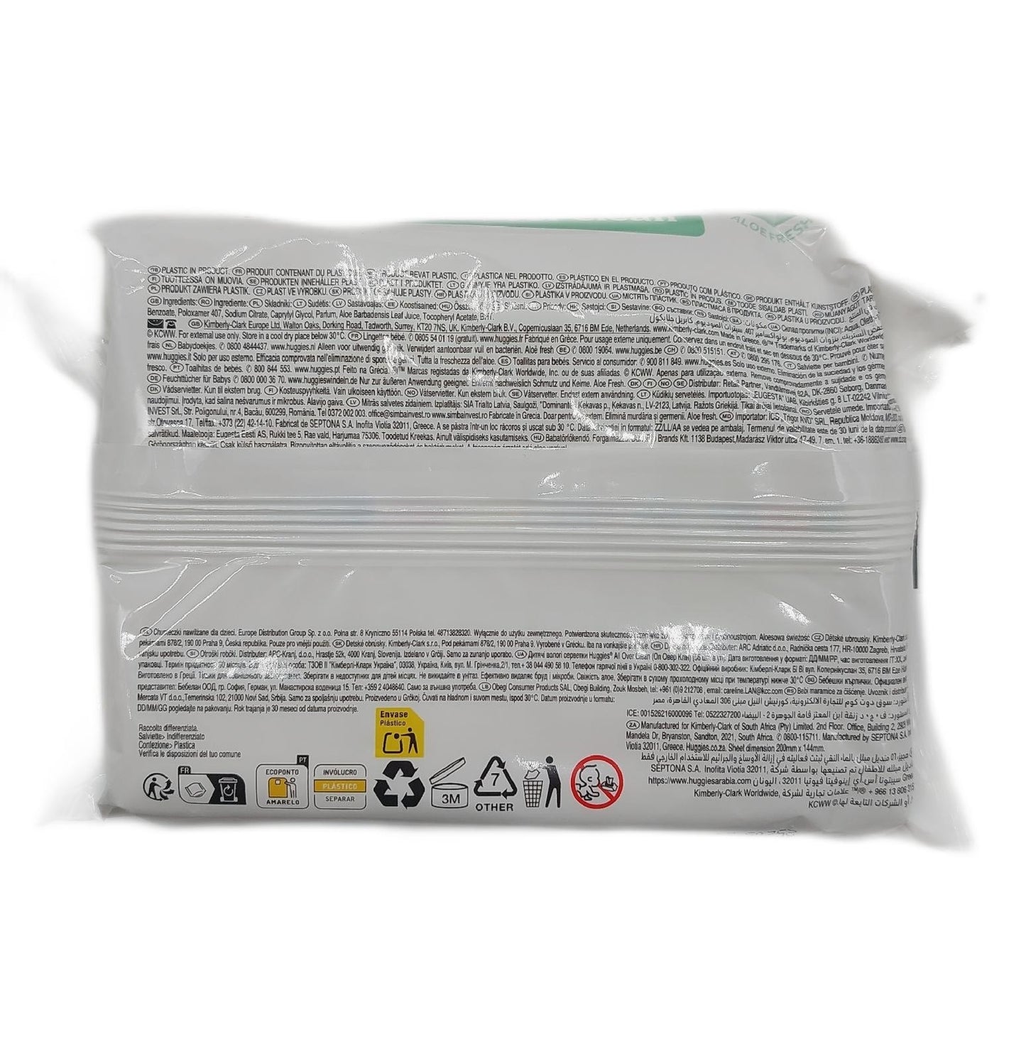 Huggies Baby-Feuchttücher All Over Clean den ganzen Körper Dezent frisch 10 x 56