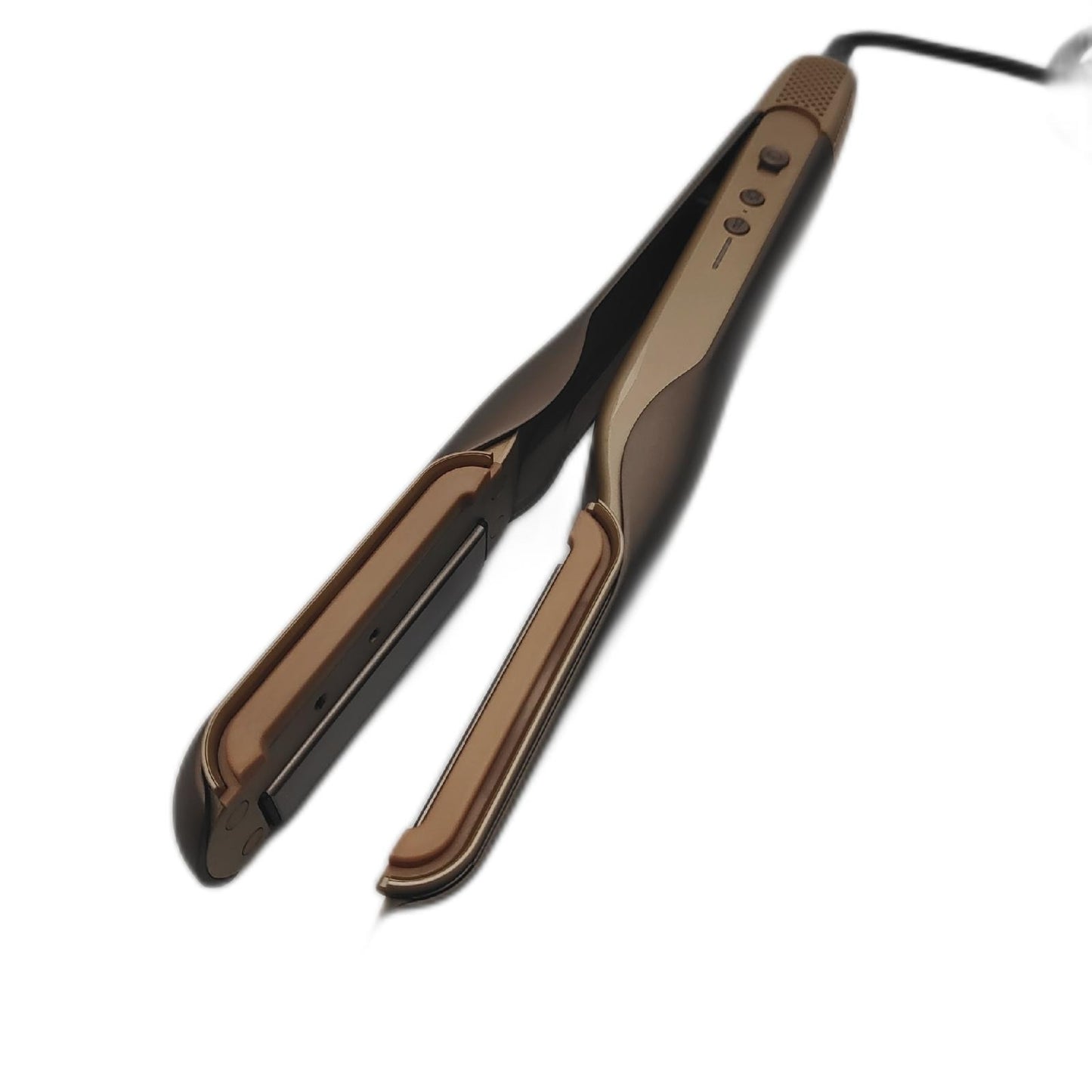 Cecotec Haarglätter mit Luftstrom AirLisse 2in1 ForceDry Champagne. 1120000 U/min
