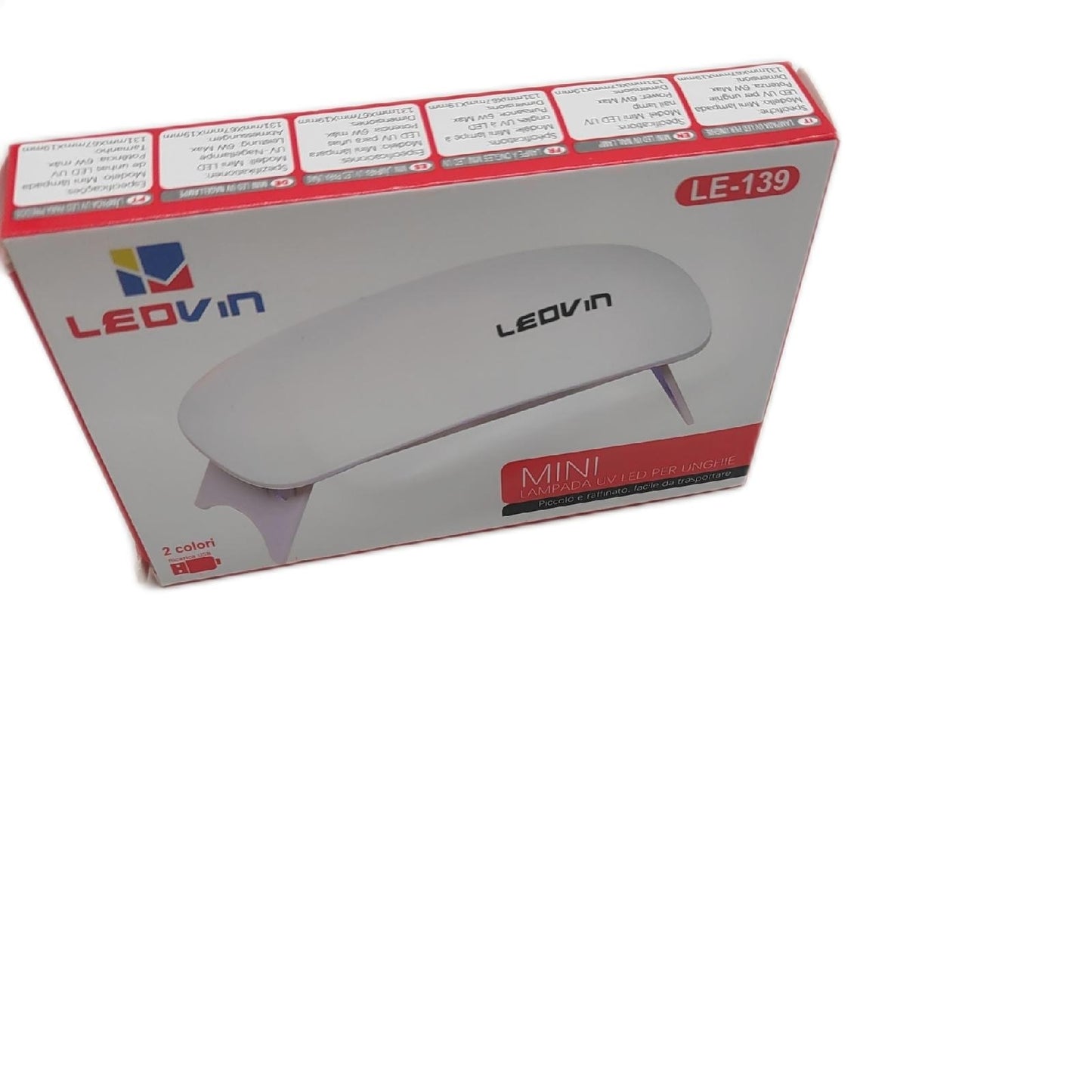 UV-LED-Lampe für Nägel 6 W Trocknet semipermanenten Nagellack und Gel Tragbar US