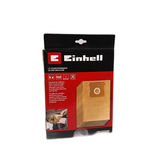 Einhell Schmutzfangsack Zubehör Nass Trockensauger 12 Liter Staub