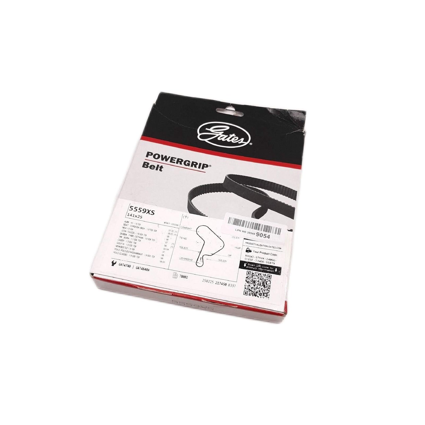 GATES Zahnriemen Autoersatzteile 5559XS für VW Golf IV Schräg