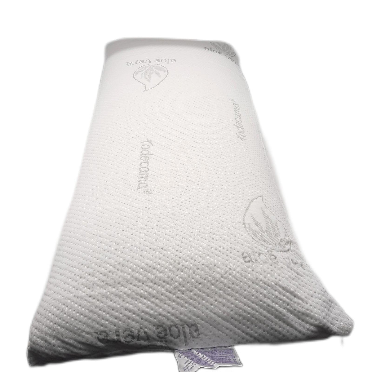 Todocama Viskoelastisches Kissen 90 cm Kompaktkern Doppelbezug mit Komfortauflage