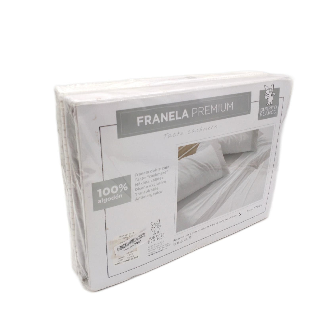 Burrito Blanco Baumwollflanell Bettwasche 150 cm breit Grau Design 573 150x190 200 cm