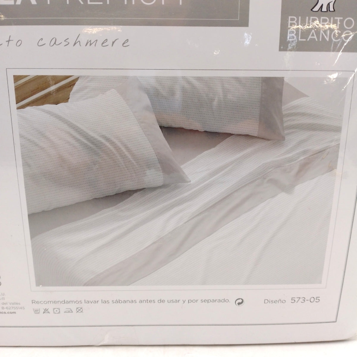 Burrito Blanco Baumwollflanell Bettwasche 150 cm breit Grau Design 573 150x190 200 cm