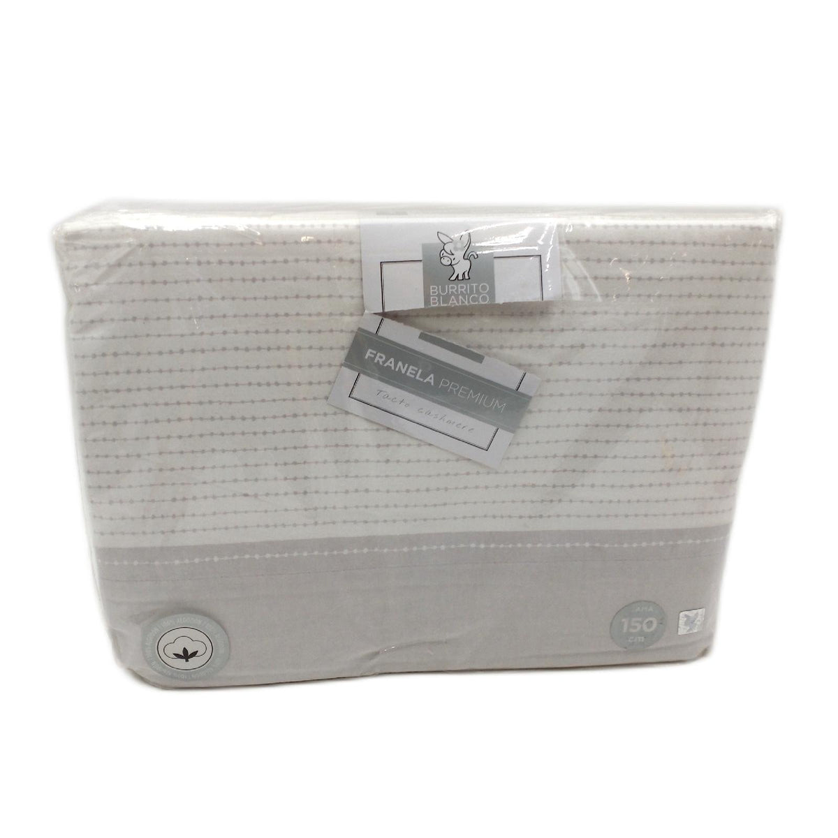 Burrito Blanco Baumwollflanell Bettwasche 150 cm breit Grau Design 573 150x190 200 cm