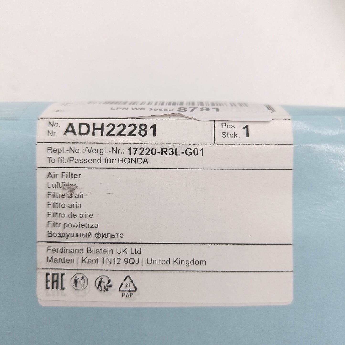 Blue Print Luftfilter Autoersatzteile ADH22281 Fahrzeugfilter Motorschutz