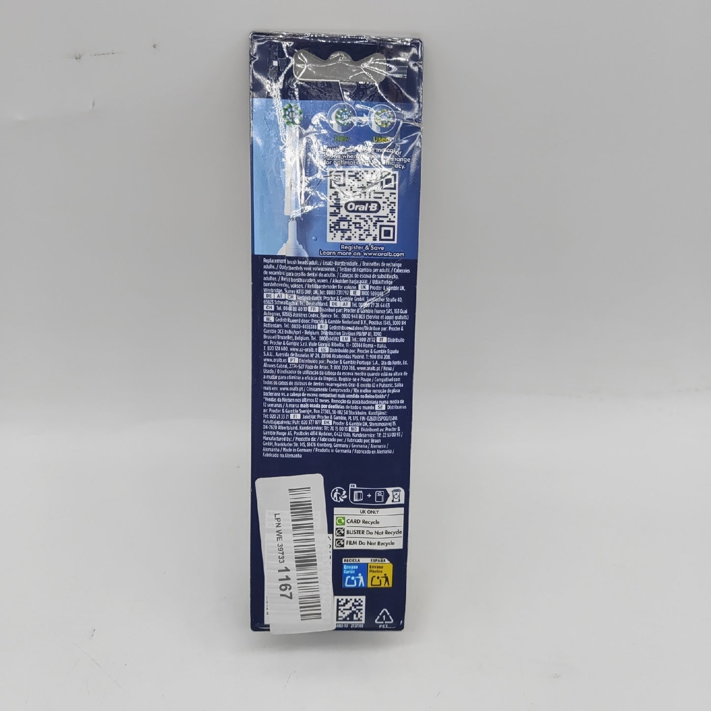 Oral B Zahnbürstenköpfe Mundpflege Pro CrossAction Ersatz für optimale Reinigung