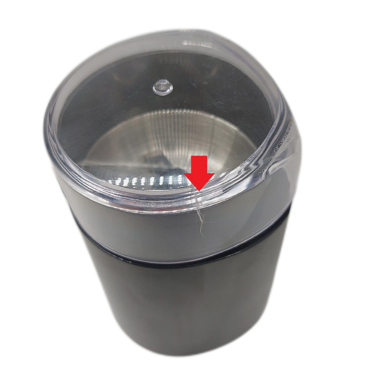 JOCCA Elektrische Kaffeemuehle 60g Edelstahlklingen Sprung Deckel
