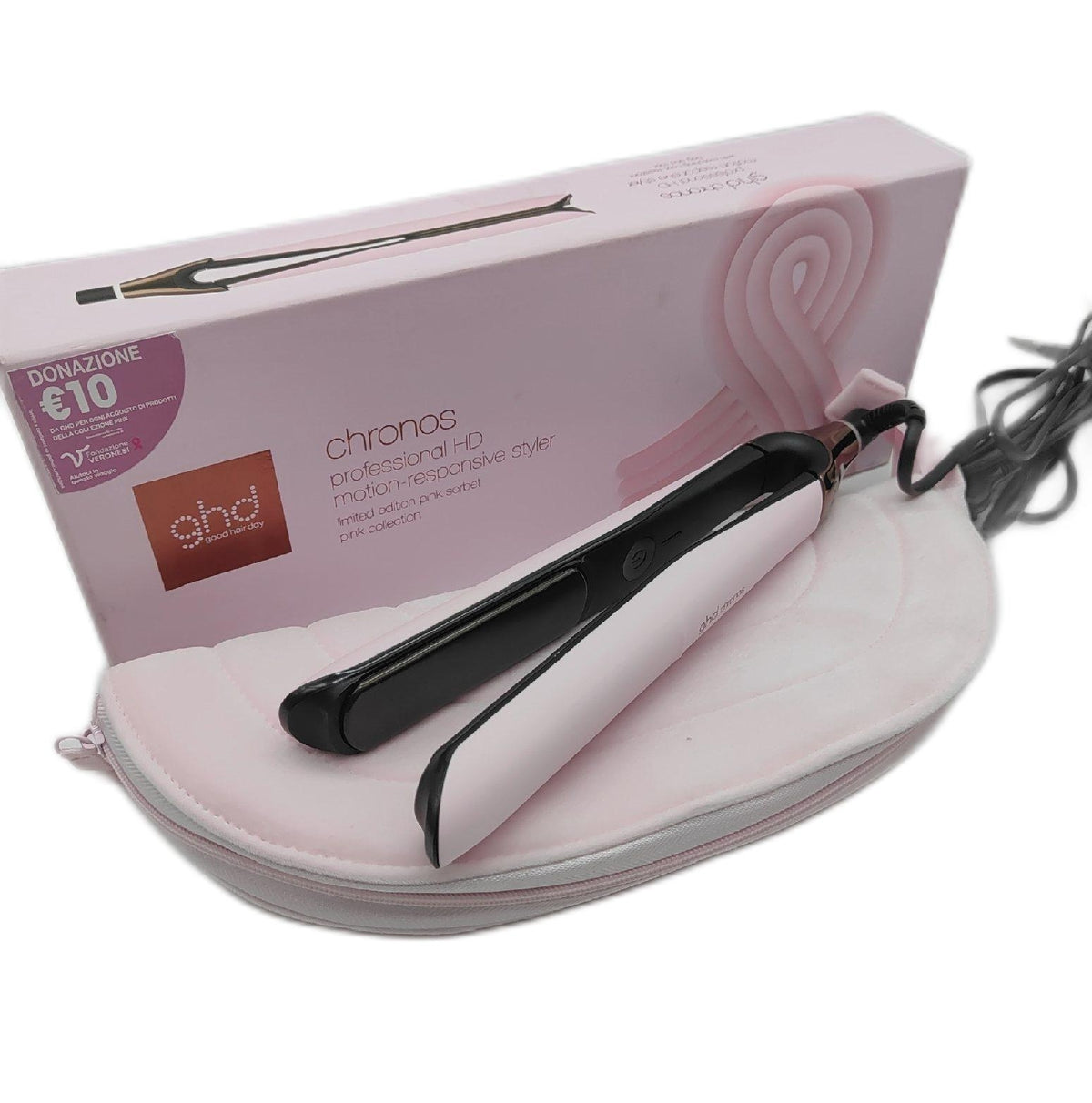 Ghd Chronos Limited Edition Haarglätter Sorbetrosa mit Etui Defekt geht nicht