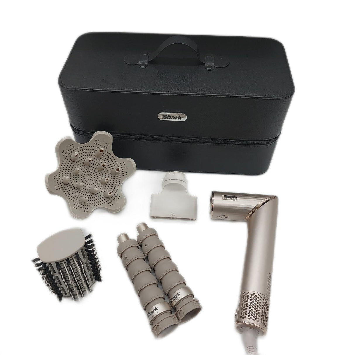 Shark FlexStyle 5 in 1 Luftstyler Haartrockner Champagner ohne Oval