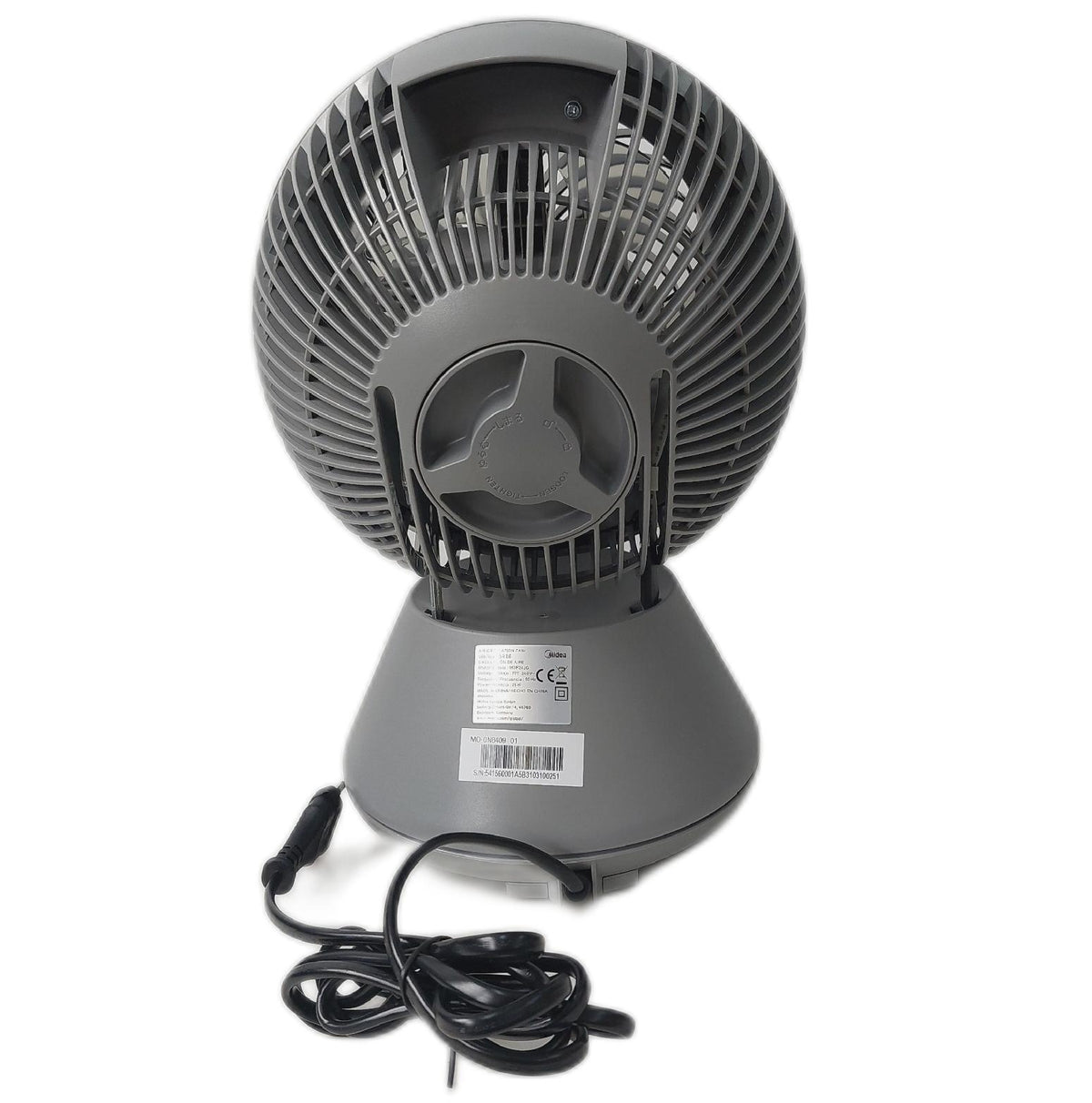 Midea Tischventilator Ventilatoren MDF24JG Turbosystem Schwenk 90 Grad
