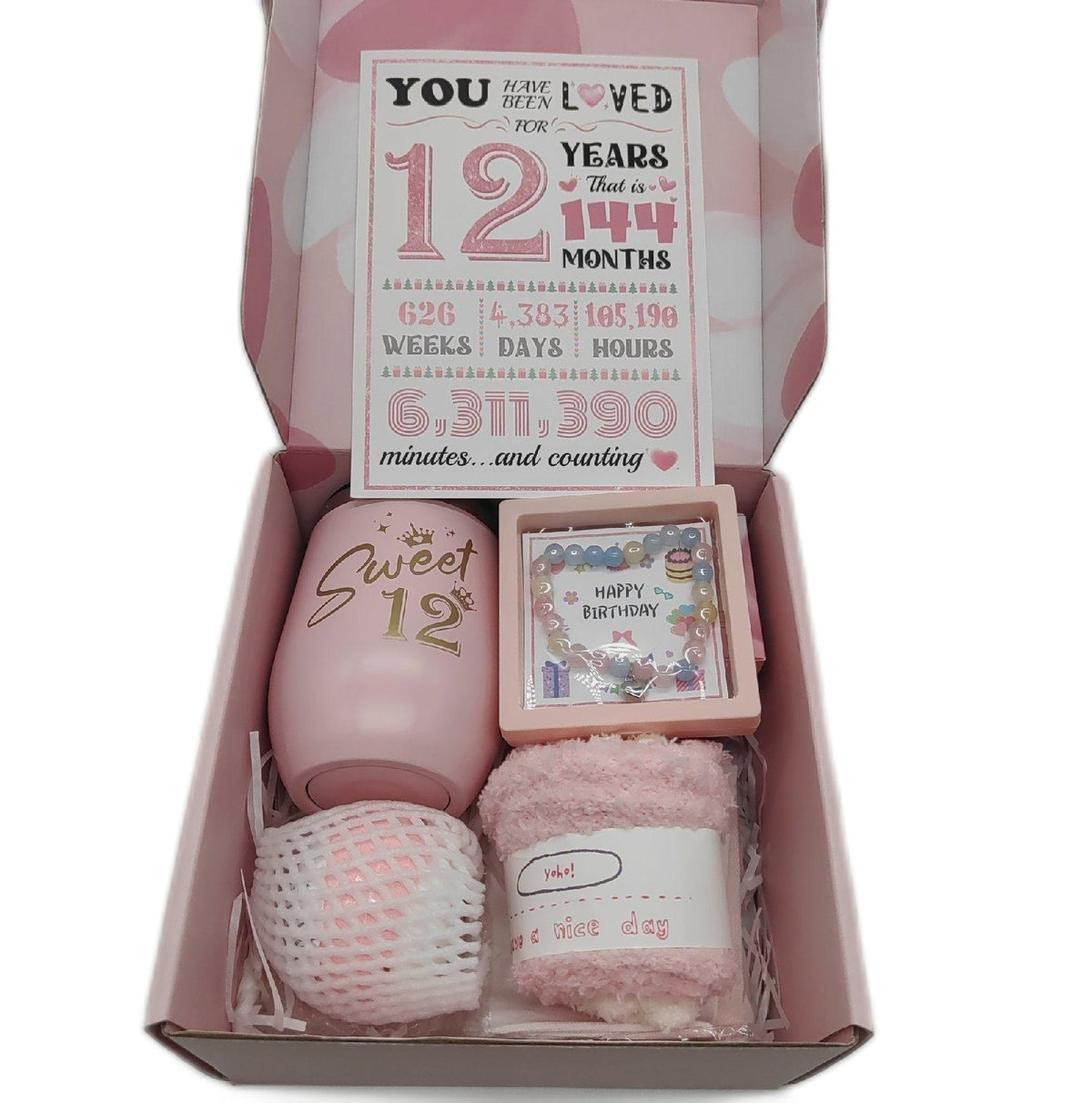 Geschenk zum 12 Geburtstag Mädchen Verwöhn Geschenkkorb Ideen Geburtstag Geschenkideen für Mädchen