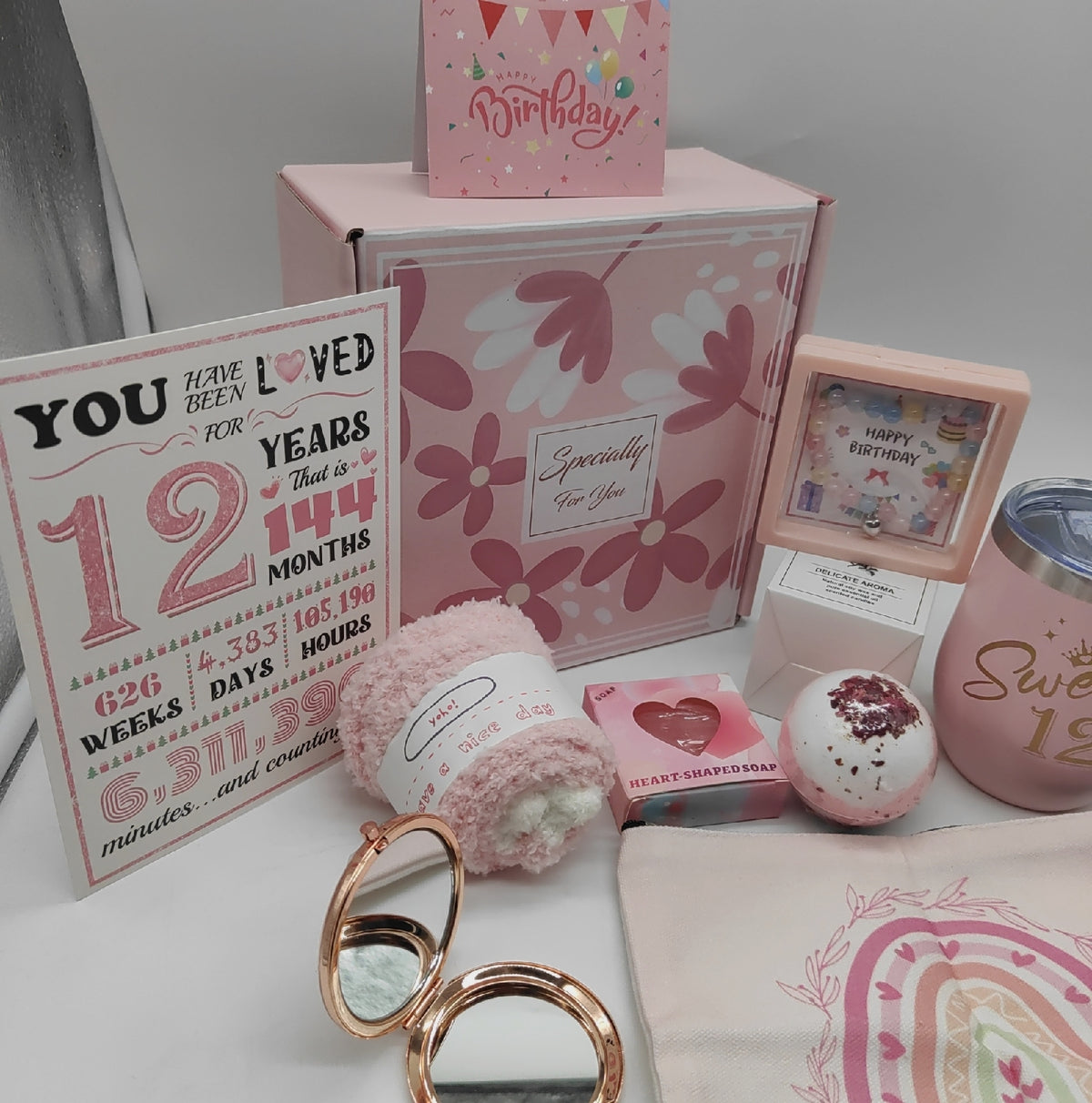 Geschenk zum 12 Geburtstag Mädchen Verwöhn Geschenkkorb Ideen Geburtstag Geschenkideen für Mädchen