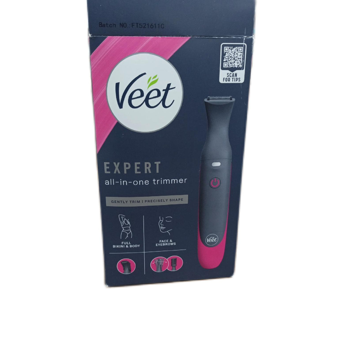 Veet Expert Intimate Trimmer Gesicht Augenbrauen Intimbereich ohne Ladegerät