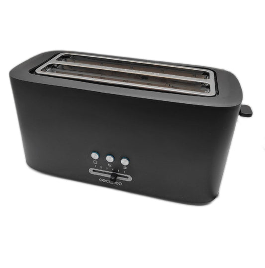 Cecotec ToastTaste 16000 Plastiktoaster 1630 W 2 extra breite Langschlitze ohne Brötchenaufsatz