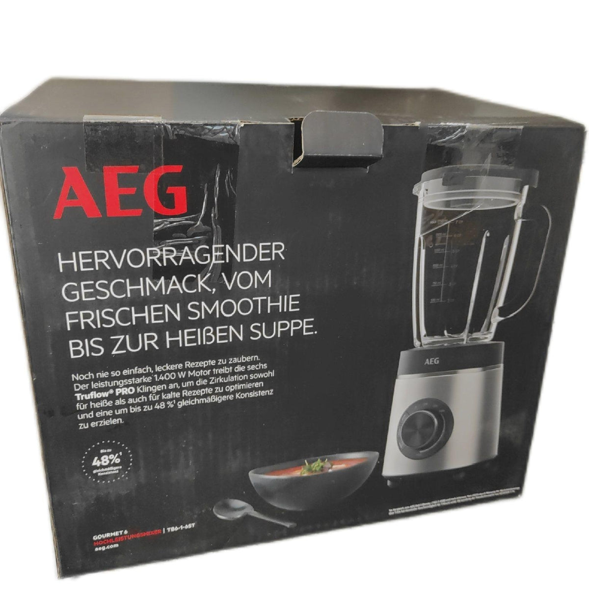 AEG Standmixer Küchengeräte TB6 1 6ST Geschwindigkeitsan