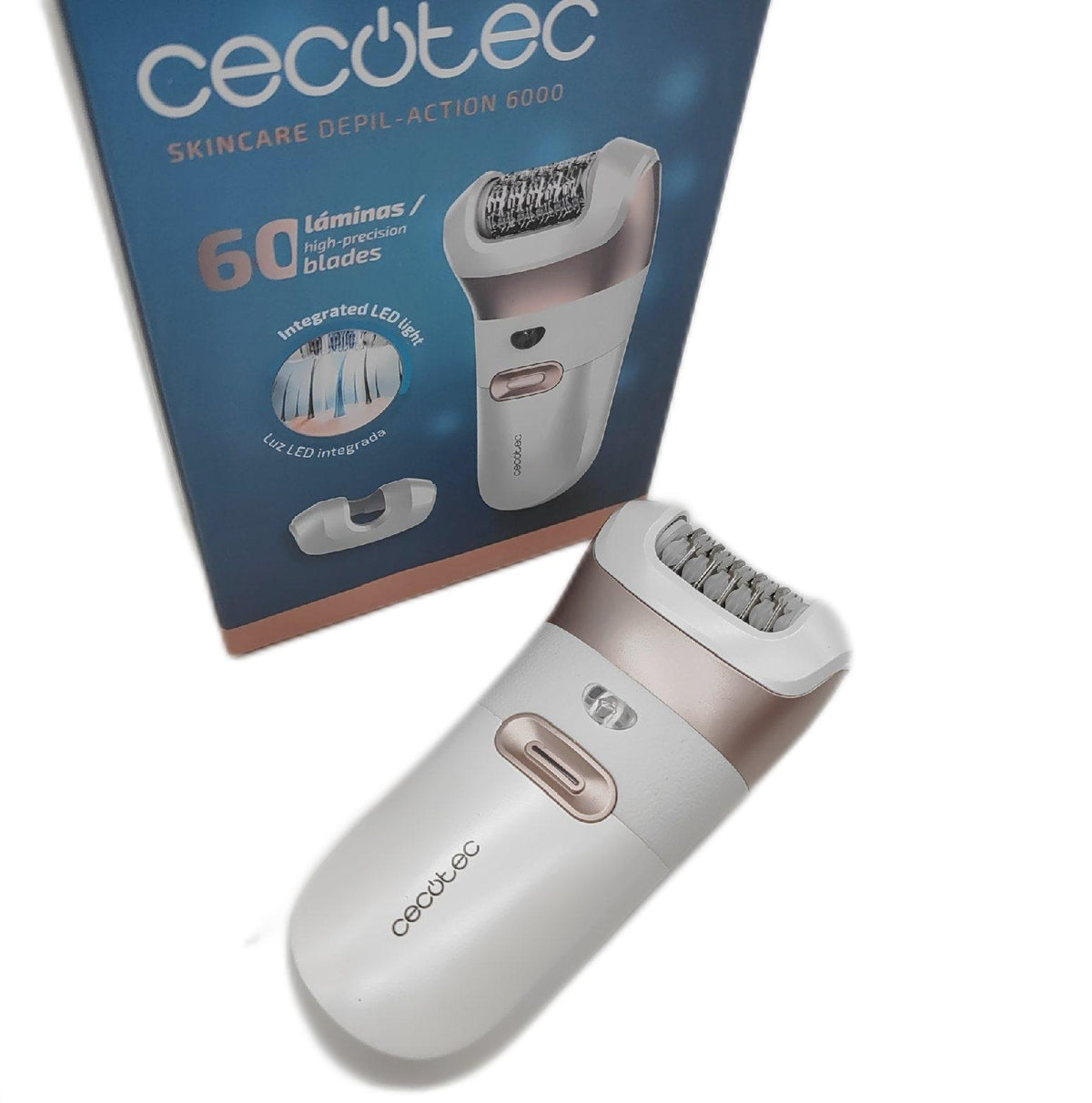 Cecotec Epilierer Körperpflege Elektrischer Epilierer mit Starter und Zubehör empfindliche Haut