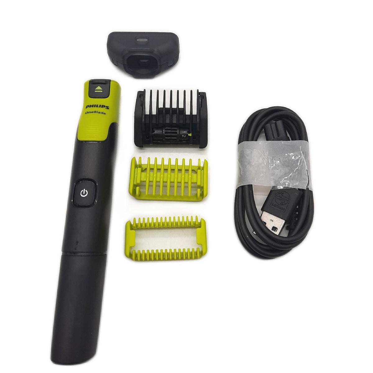 PHILIPS OneBlade 360 Face & Body mit App-Anbindung - elektrischer Rasierer, Trimmer & Bodygroomer, 2x 360 Klingen, verstellbarer Trimmaufsatz, 2x Körperaufsätze, für Gesicht & Körper (QP4631/30)