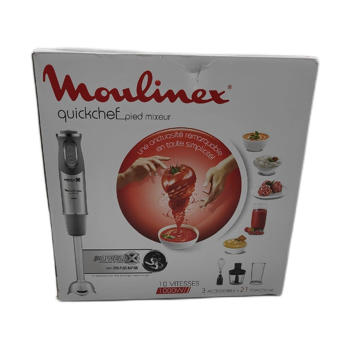 Moulinex Stabmixer Küchengeräte Quickchef Edelstahl Zubehörteile Schnell und praktisch