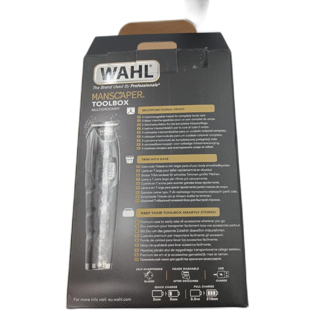 Wahl Manscaper Toolbox Multigroomer 4 Abwaschbare Aufsaetze Ohne