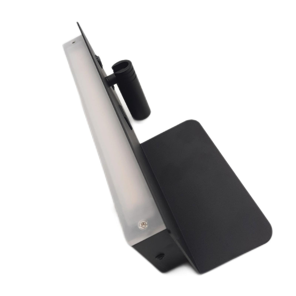 Alpinaluz LED Wandlampe Weiß mit drehbarem Spot Schlafzimmer USB C USB A Ladeanschluss Metallablage