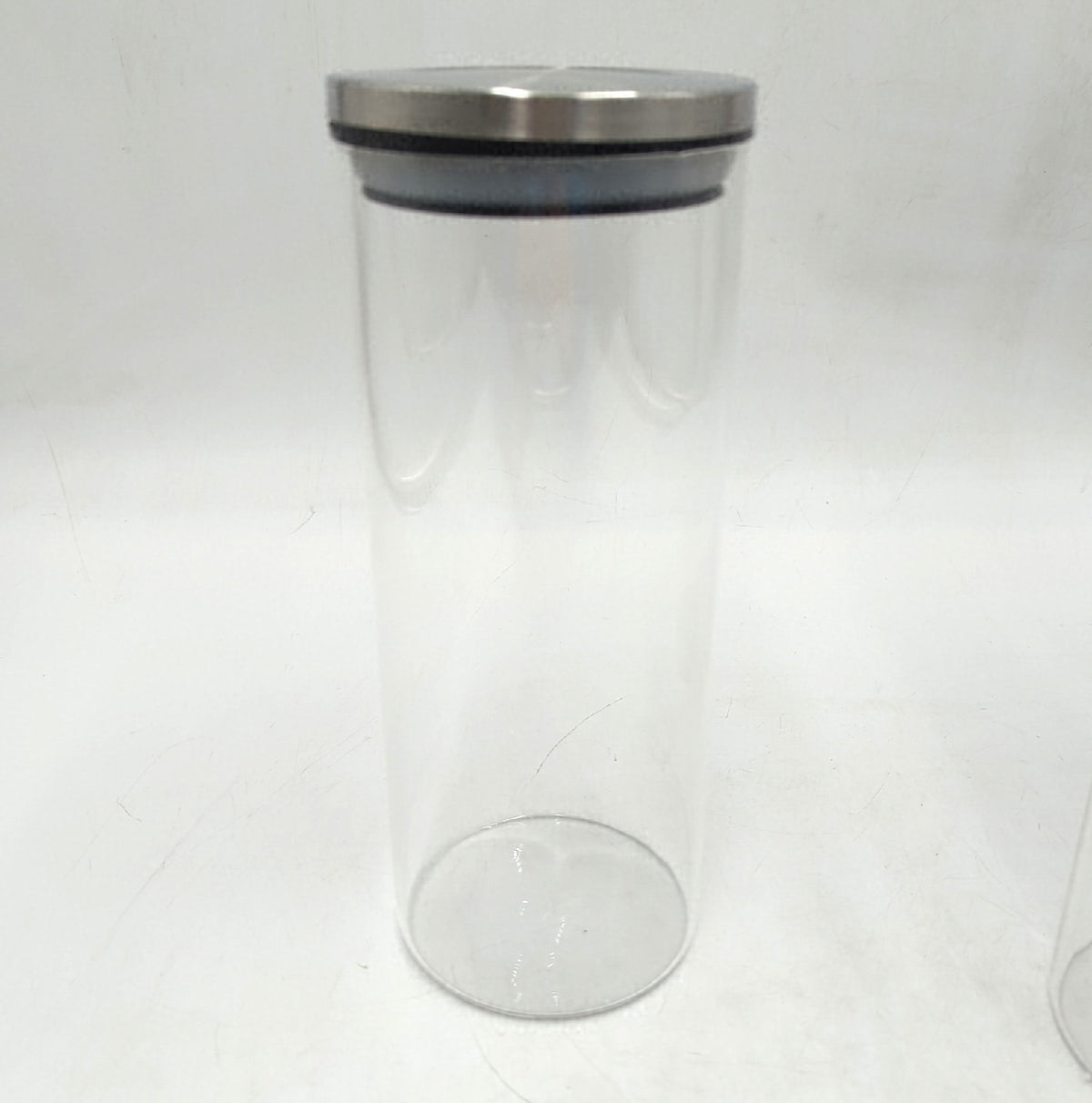 Relaxdays Vorratsglas 3er Set luftdicht Edelstahldeckel Pasta Müesli Reis 1 5 Liter