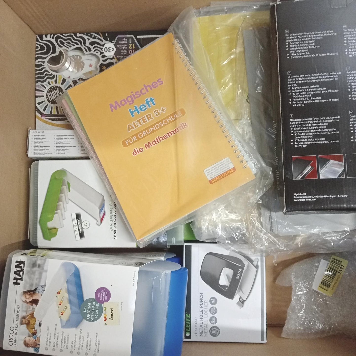 Kunden Retouren Rückläufer C D E Ware Büro Schreibwaren Office Karton Mix