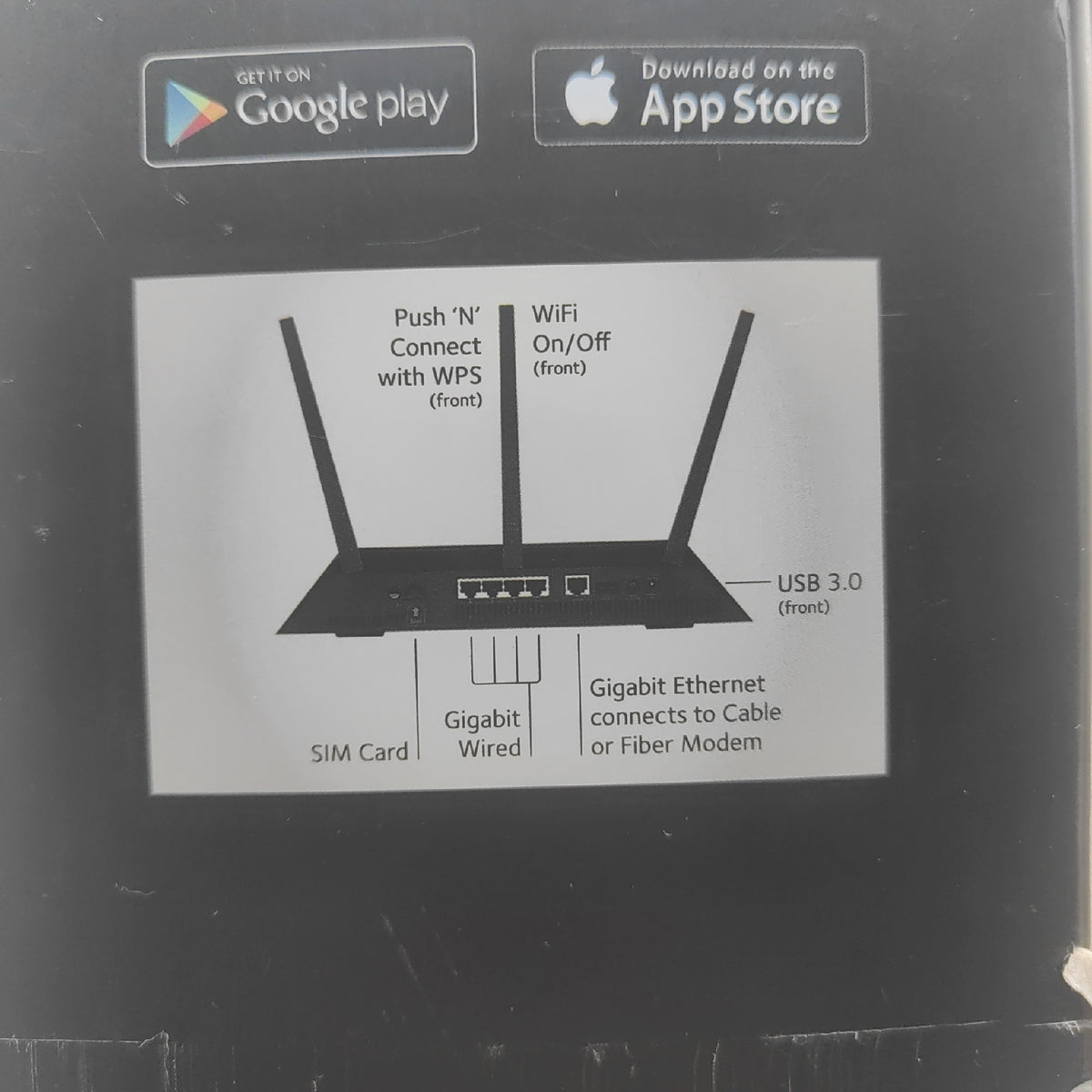Netgear Nighthawk AC1900 LTE Modem Router USB SIM Defekt rote Power LED le