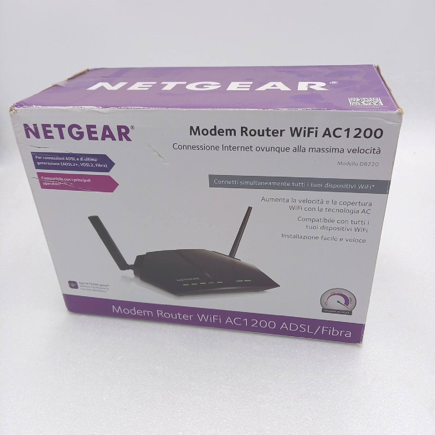 Netgear Modem Router Netzwerk Heimnetzwerke Dual Band VDSL ADSL Glasfaser 4 GB Ports Italienisch