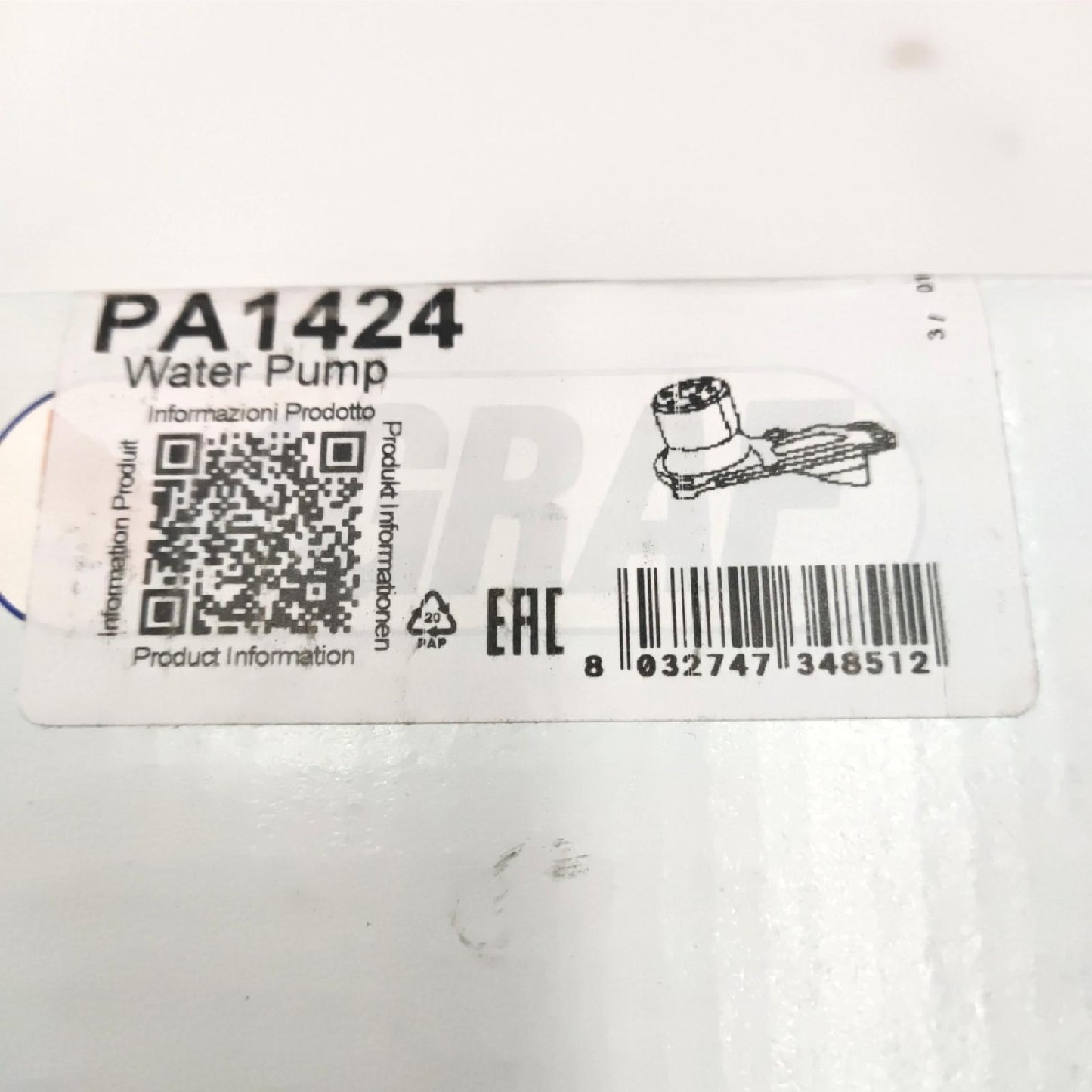 GRAF Kühlmittelpumpe Motorkühlung Autoersatzteile PA1424 Mercedes Benz
