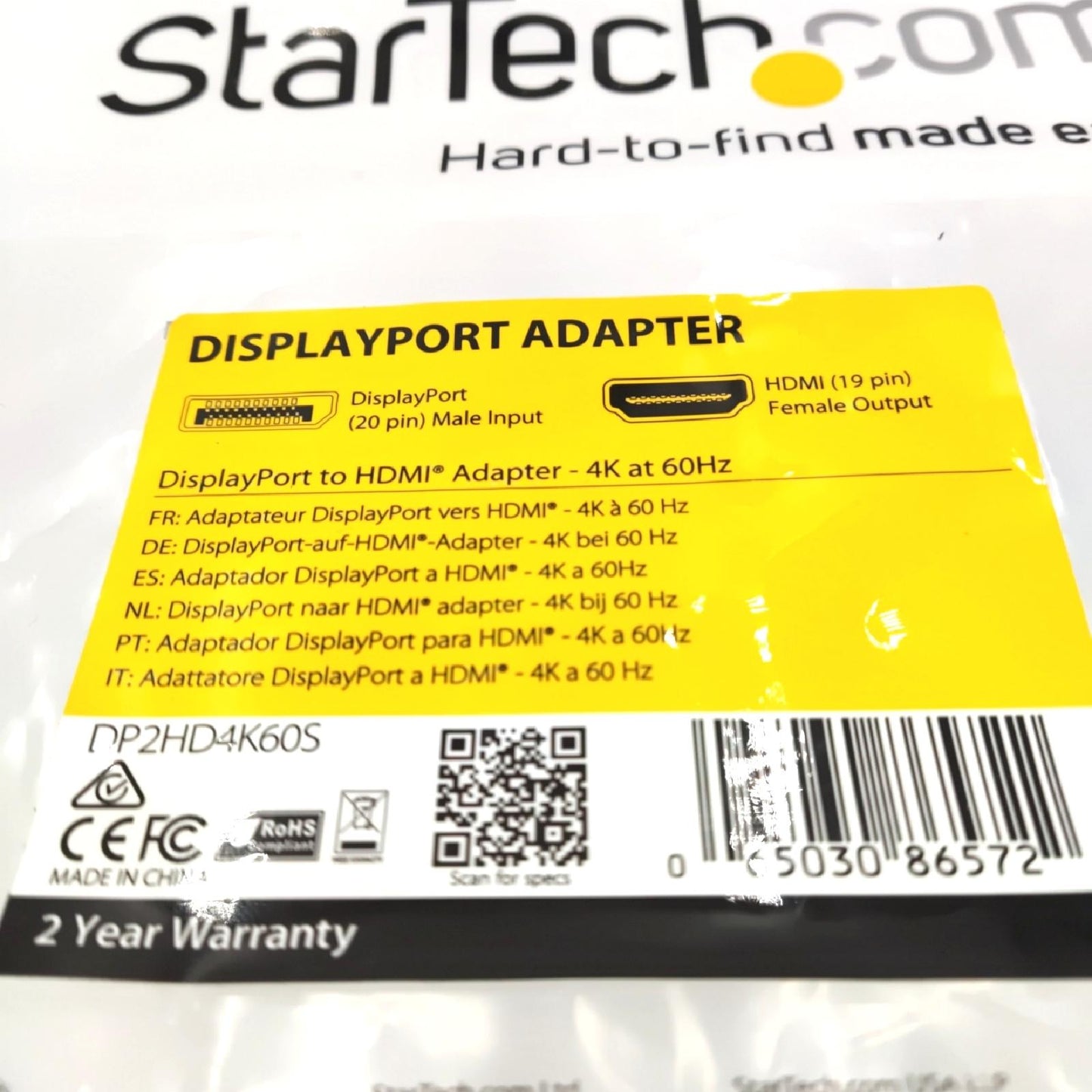 StarTech.com DisplayPort auf HDMI® Adapter / Konverter mit USB Audio mit bis zu 1920x1200 - DP (M) und USB (Stecker) zu HDMI (Buchse)