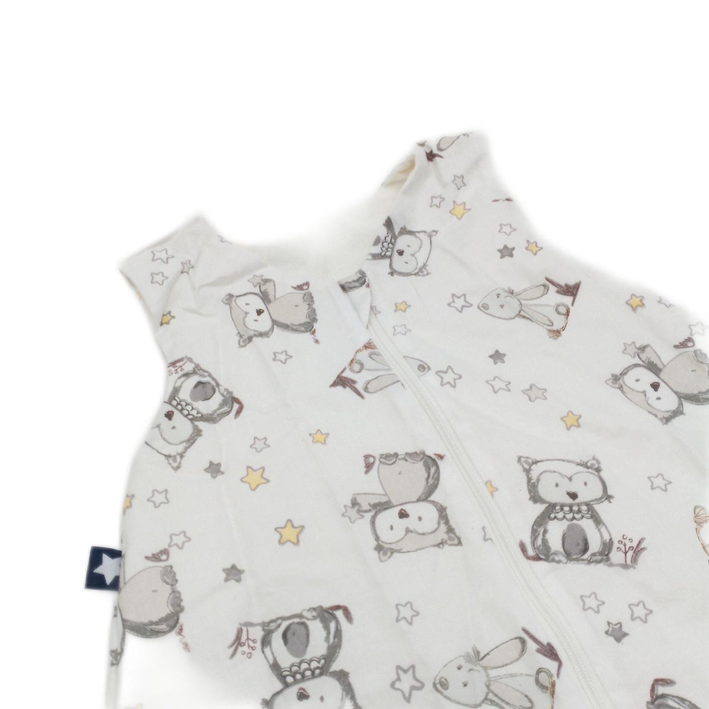 Julius Zöllner Schlafsack Babytextilien Sommerschlafsack Groesse 110 Hasen Eule Weiss Gemuetlich
