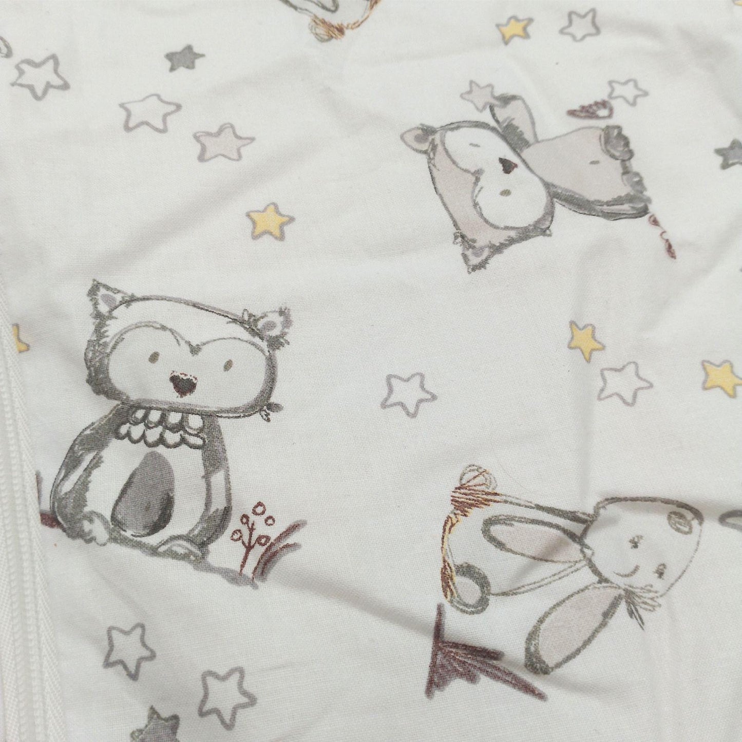 Julius Zöllner Schlafsack Babytextilien Sommerschlafsack Groesse 110 Hasen Eule Weiss Gemuetlich
