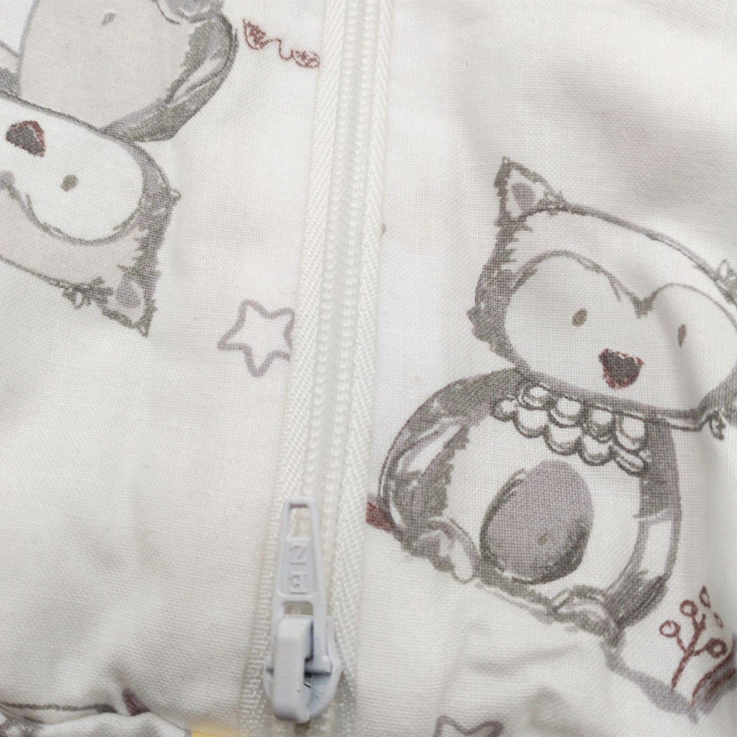 Julius Zöllner Schlafsack Babytextilien Sommerschlafsack Groesse 110 Hasen Eule Weiss Gemuetlich
