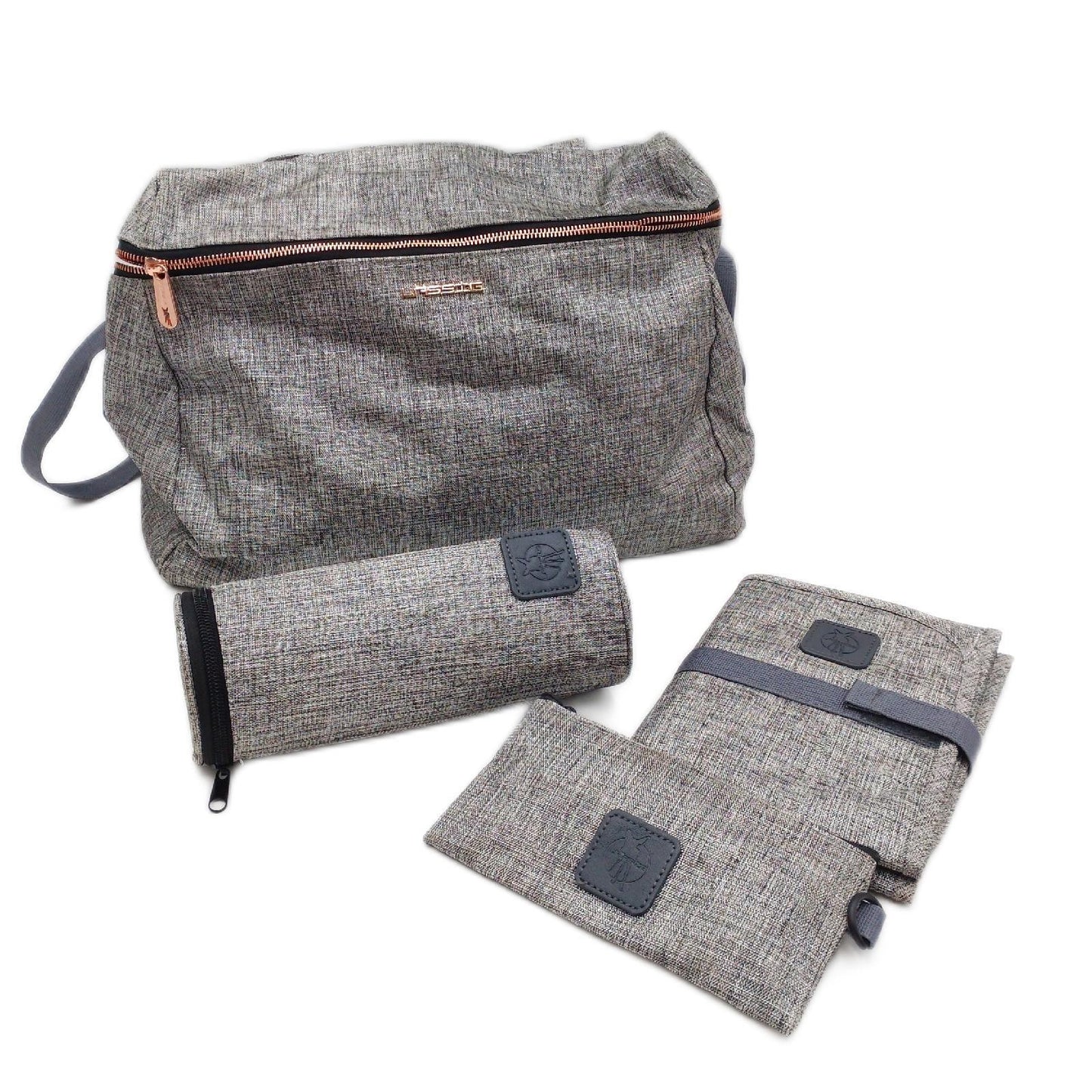 Lässig Schultertasche Glam Rosie Bag  40x30x15  cm Anthracite Glitter - Defekt