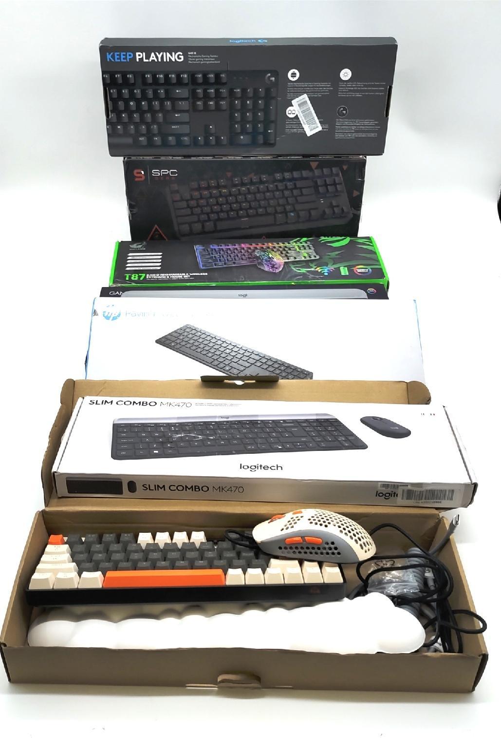 C D E Ware Tastaturen QWERTY Layout Kunden Retouren Rückläufer; Tastaturen hohe Qualität schnelle Verarbeitung; ergonomisches Design optimal für Büro- und Heimanwendung