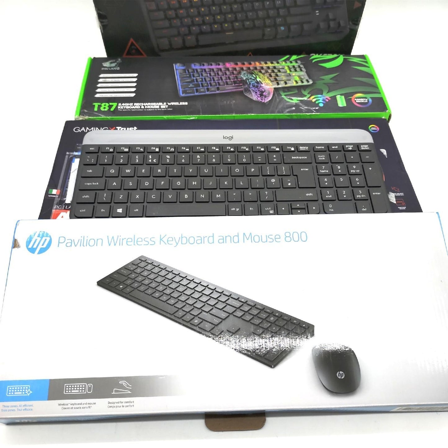 C D E Ware Tastaturen QWERTY Layout Kunden Retouren Rückläufer; Tastaturen hohe Qualität schnelle Verarbeitung; ergonomisches Design optimal für Büro- und Heimanwendung