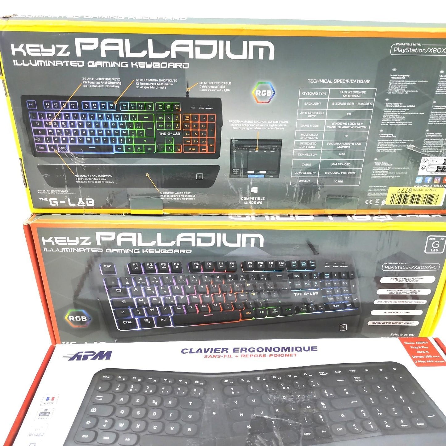 C D E Ware Tastaturen AZERTY Layout Französiche X Kunden Retouren Rückläufer 10 ;Logitech Tastaturen Wireless Ergonomisch Ergänzungsfunktion