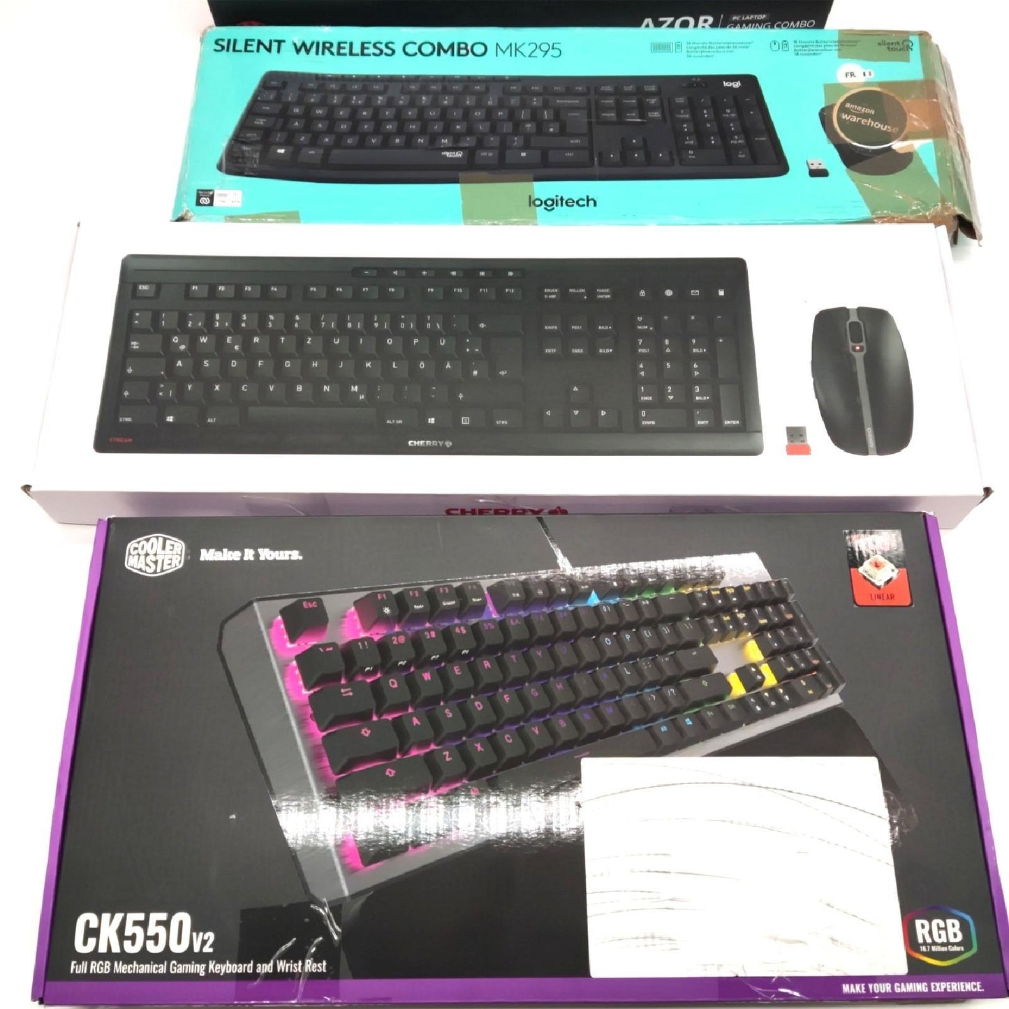 Logitech Tastaturen Rückläufer B Ware QWERTY AZERTY International