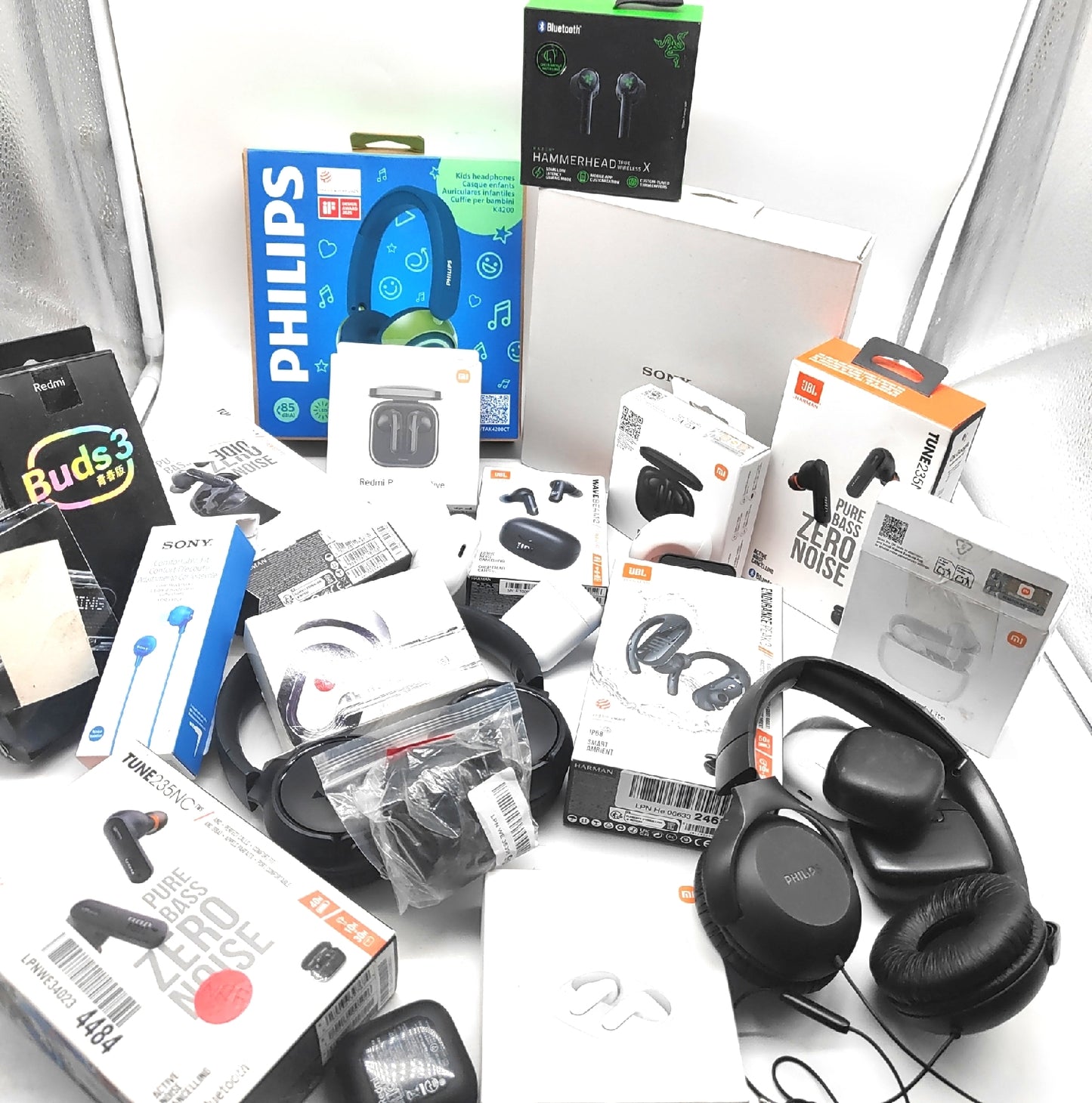 Kopfhörer inear mit Bügel JBL Razer Sony Philips Redmi DEFEKT für Bastler