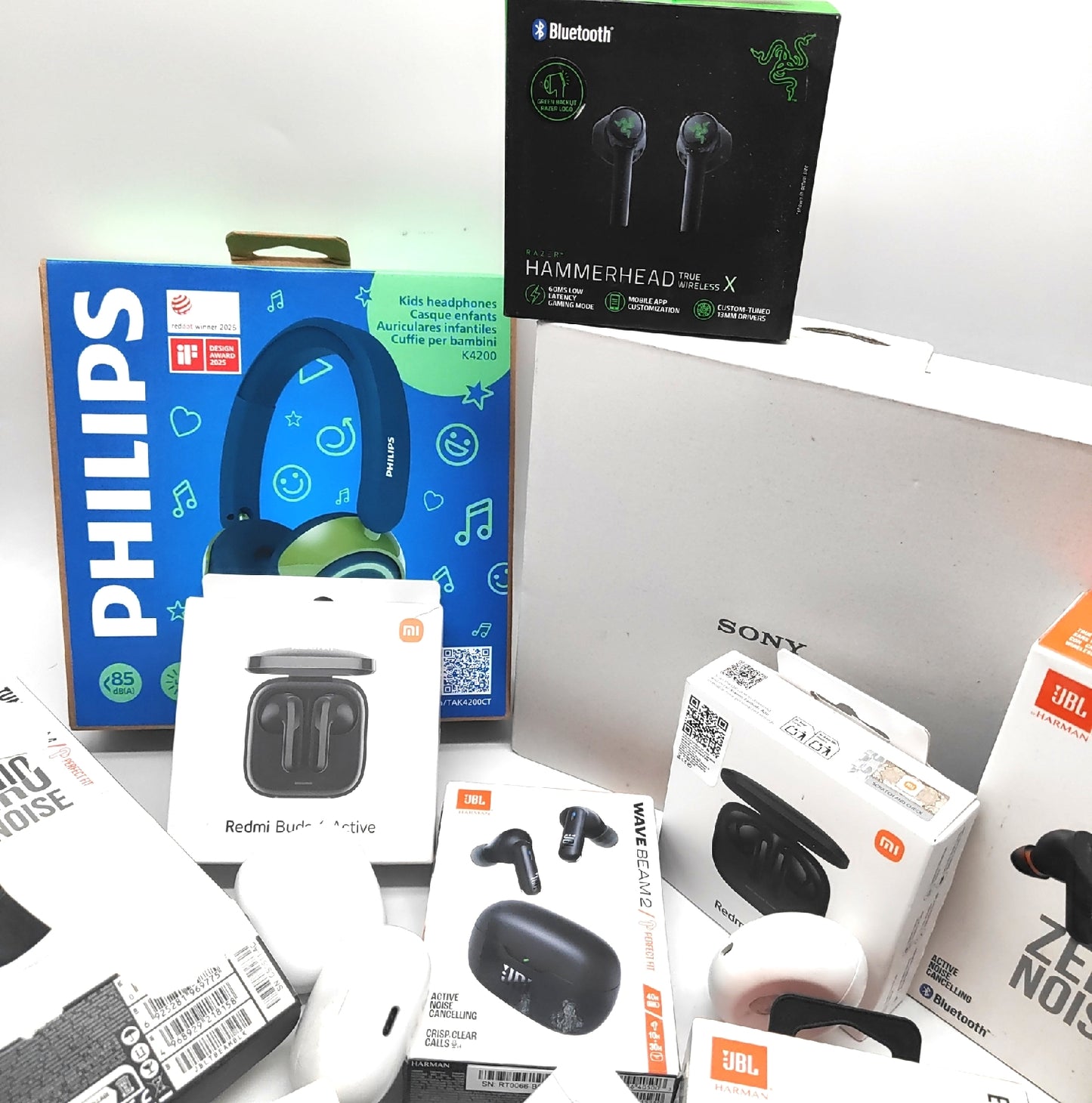 Kopfhörer inear mit Bügel JBL Razer Sony Philips Redmi DEFEKT für Bastler