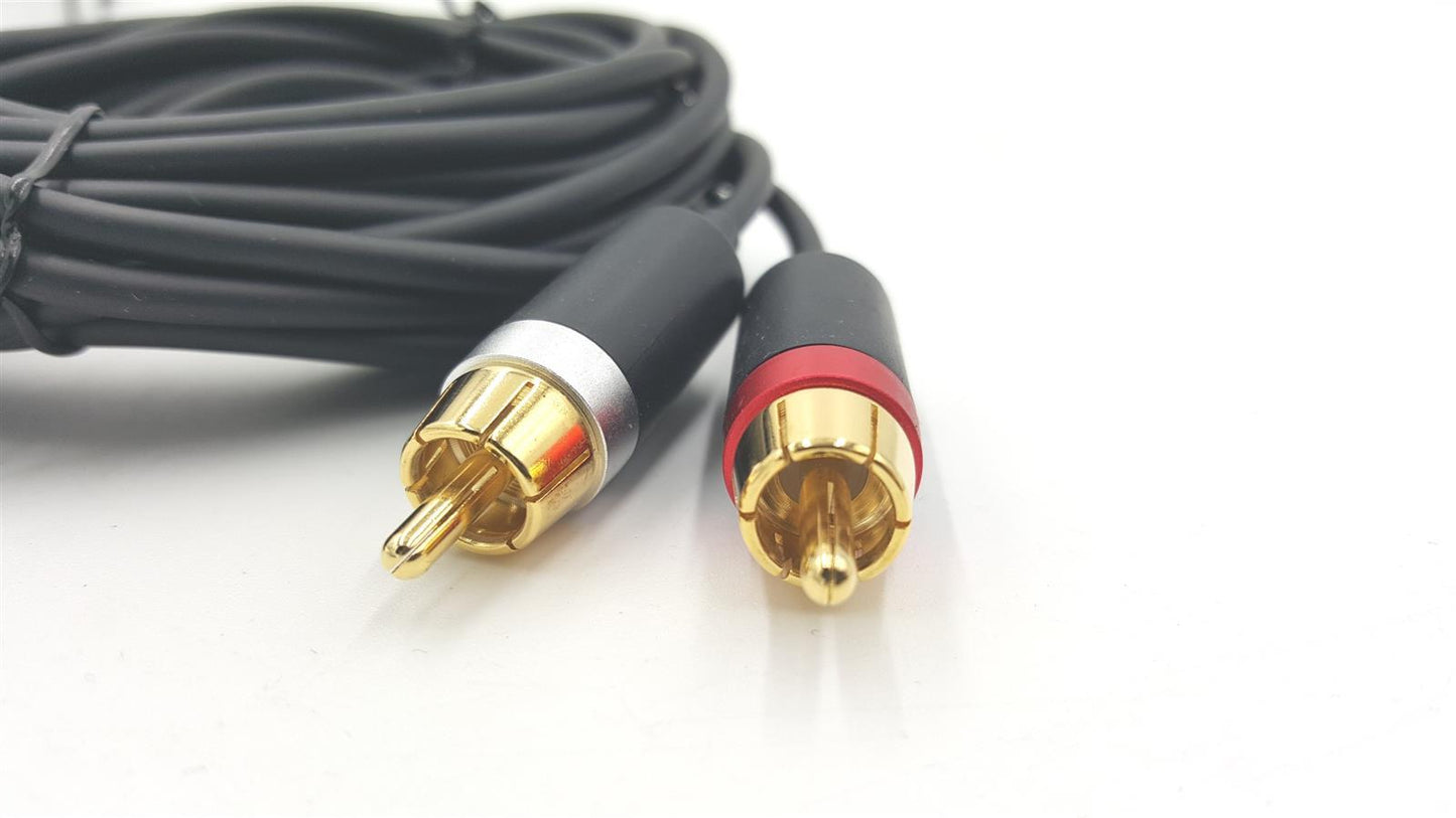 Amazon Basics Audiokabel Kabelverlängerung 35 mm Auxiliary Klinkenstecker auf RCA